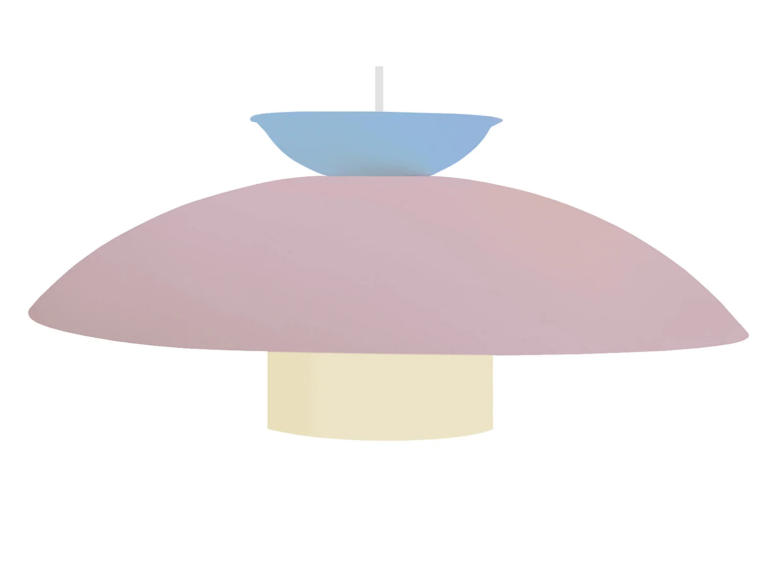 Suspension TOSEL ,métal,Rose ,H110xD40xP40cm