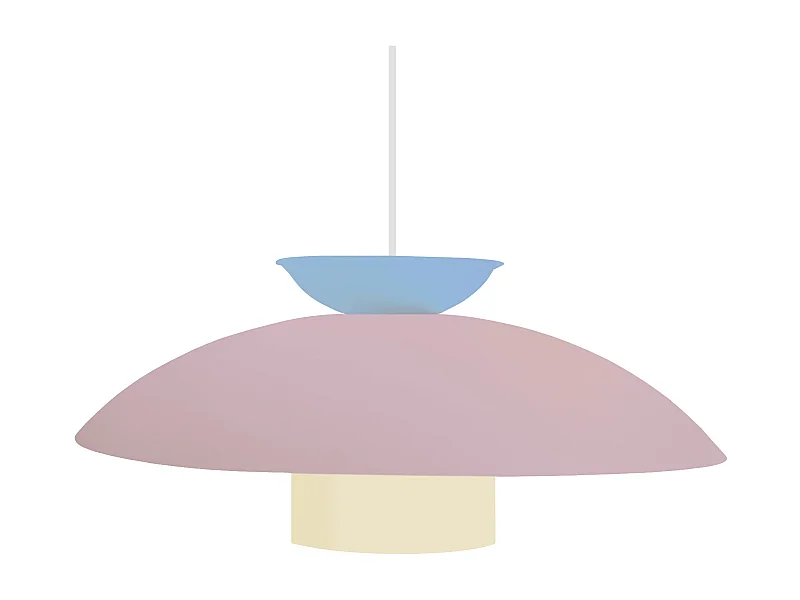 Suspension TOSEL ,métal,Rose ,H110xD40xP40cm