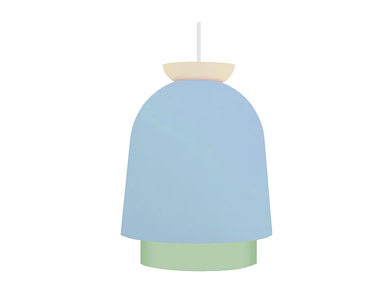 Suspension TOSEL ,métal,Bleu,H110xD18xP18cm