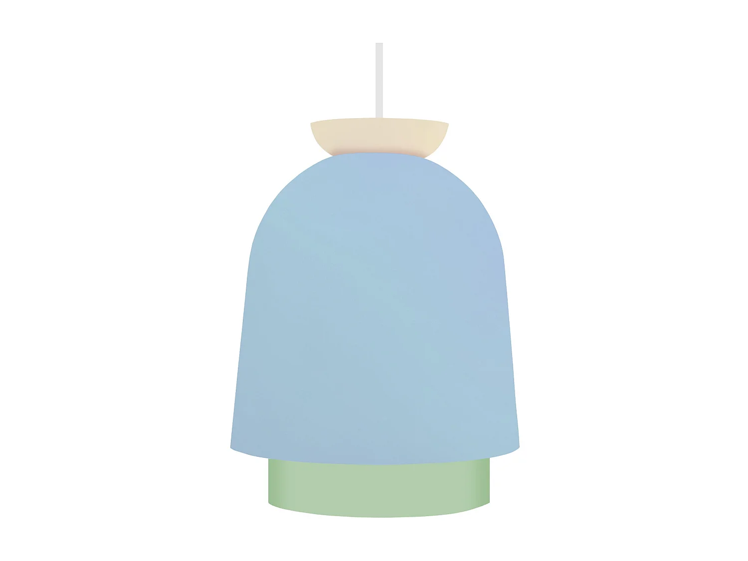 Suspensión  TOSEL ,metal,Azul ,A110xD18xP18cm