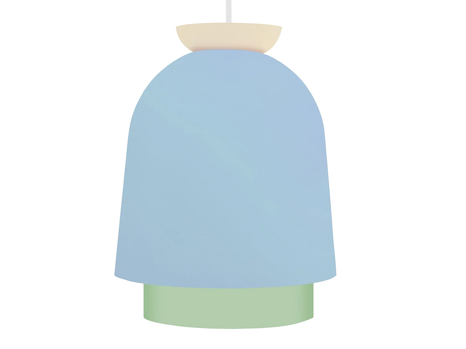 Suspension TOSEL ,métal,Bleu,H110xD18xP18cm