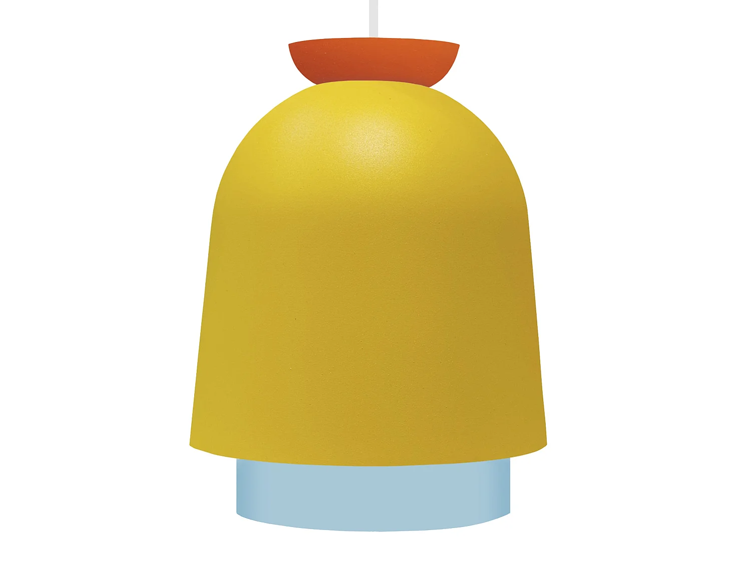 Suspension TOSEL ,métal,Jaune ,H110xD18xP18cm