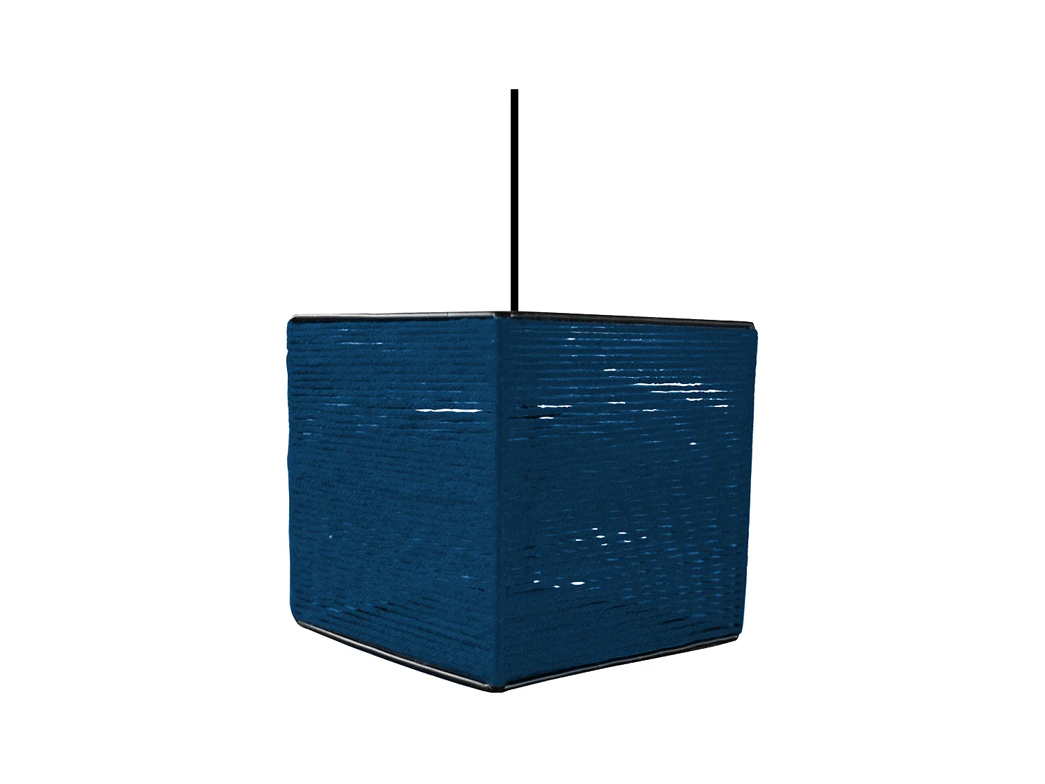 Suspension TOSEL ,fibre ,Bleu,H 90xD 16x P 16cm