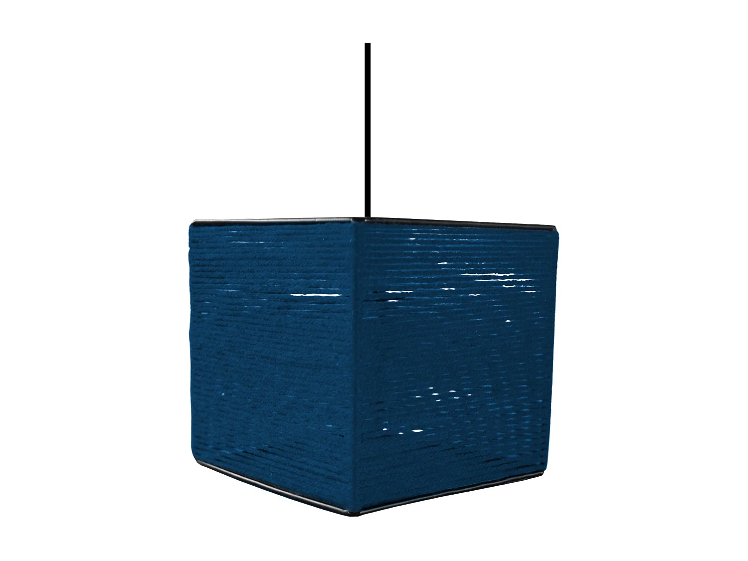 Suspensión  TOSEL ,fibre ,Azul ,A 90xD 16x P 16cm