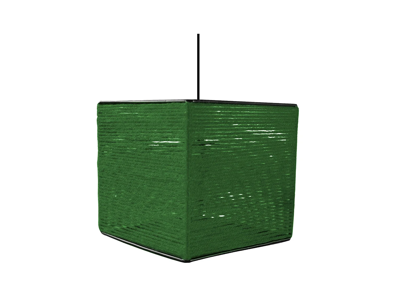 Suspension TOSEL ,fibre ,Noir ,H90xD20xP20cm