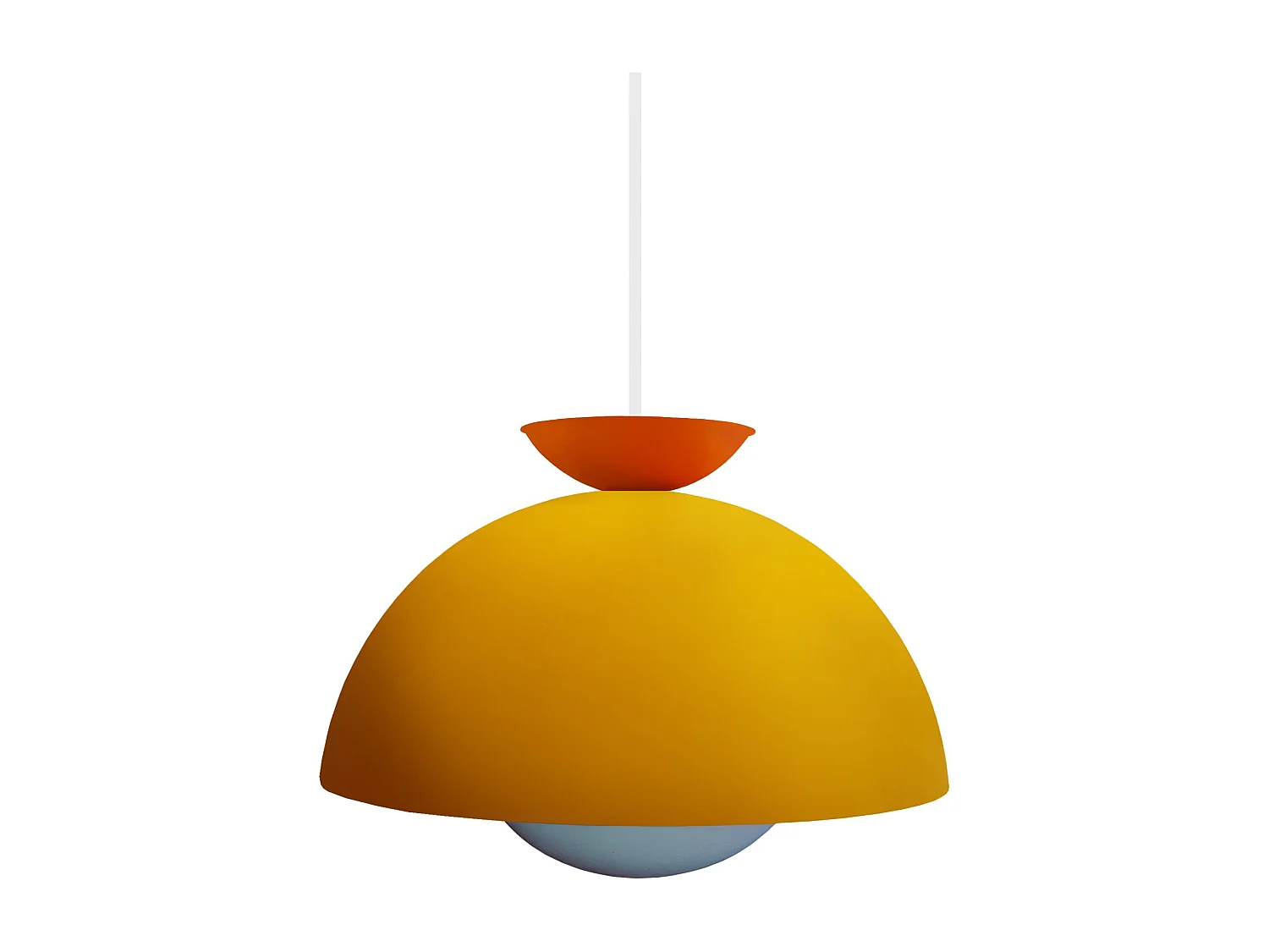 Suspension TOSEL ,métal,Jaune ,H110xD43xP43 cm