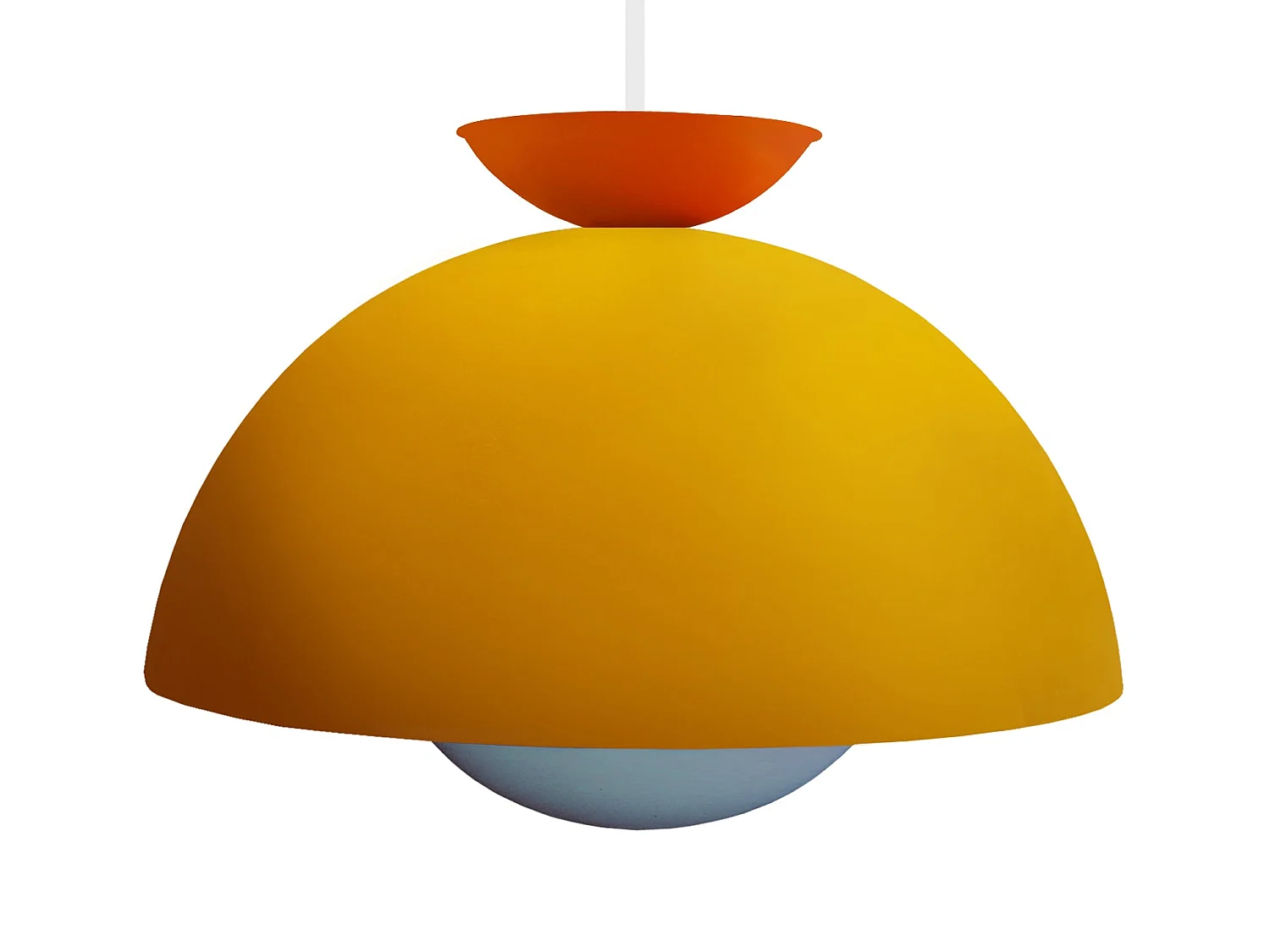Suspension TOSEL ,métal,Jaune ,H110xD43xP43 cm