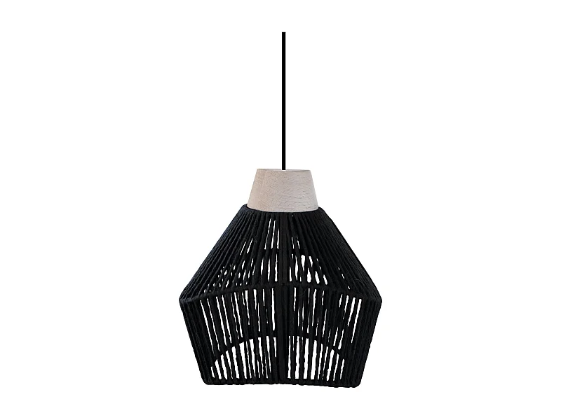 Suspensão TOSEL  DAIANA vidro cúpula vermelho D40 x  H90  cm