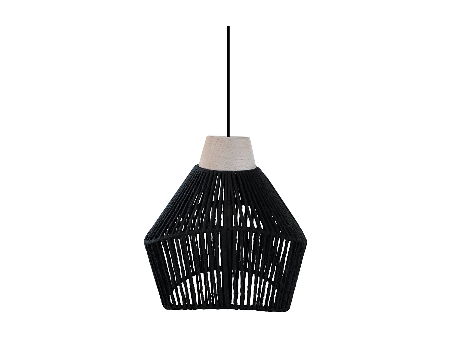 Suspensão TOSEL  DAIANA vidro cúpula vermelho D40 x  H90  cm