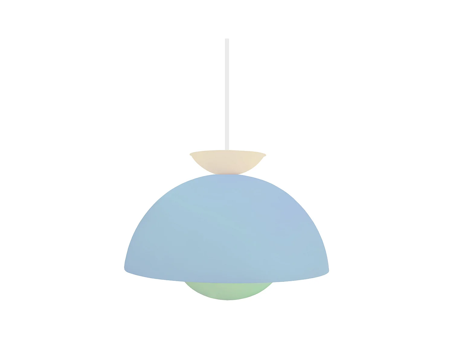 Suspension TOSEL ,métal,Bleu,H110xD43xP43cm