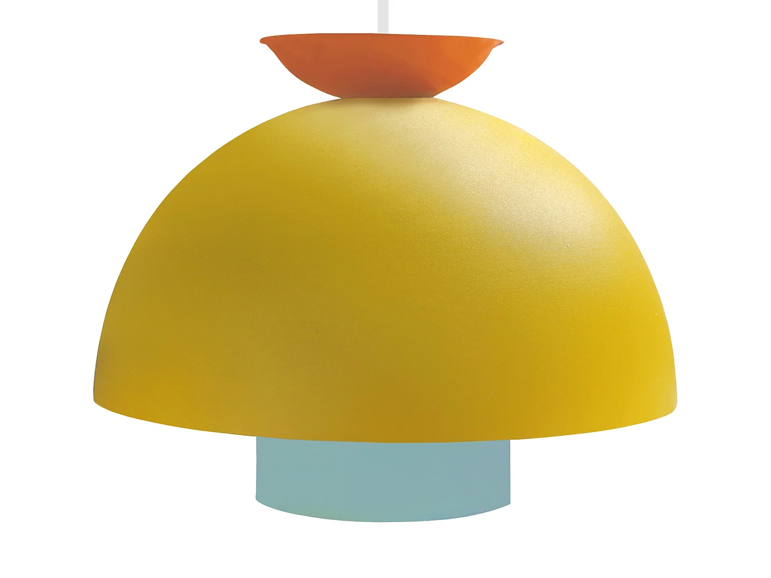 Suspension TOSEL ,métal,Jaune ,H110xD 30xP30cm