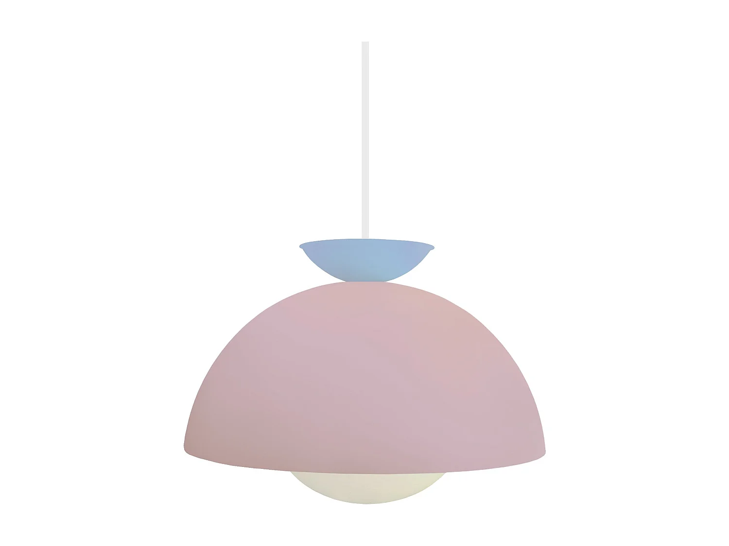 Suspensión  TOSEL ,metal,Rosa ,A110xD43xP43 cm