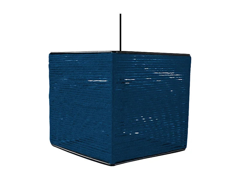 Suspension TOSEL ,fibre ,Bleu,H 90x D25xP25cm