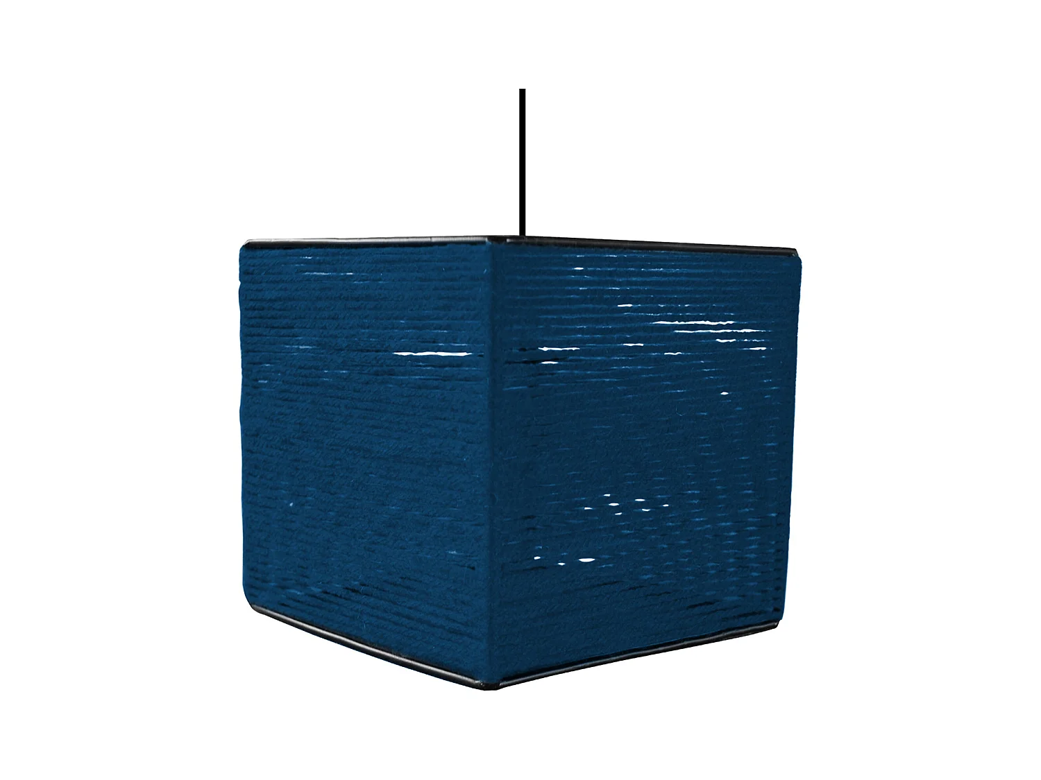 Suspension TOSEL ,fibre ,Bleu,H 90x D25xP25cm