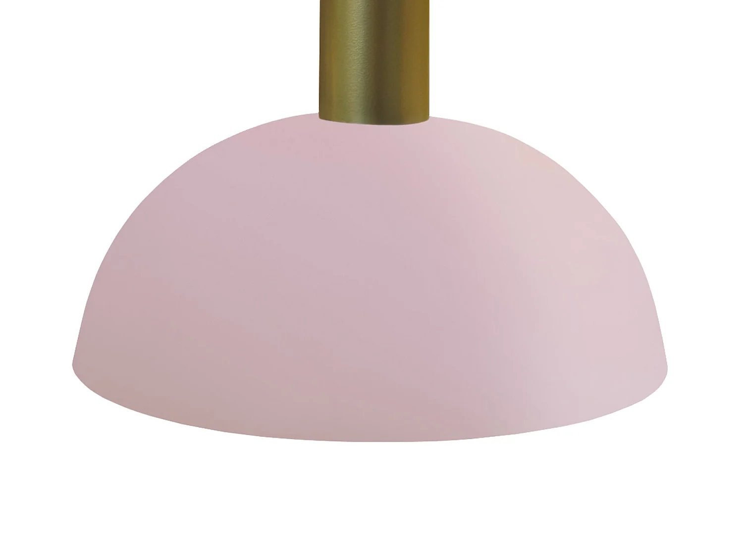 Lampadario a sospensione  metallo hemisfério  HEIDI rosa D'24 cm