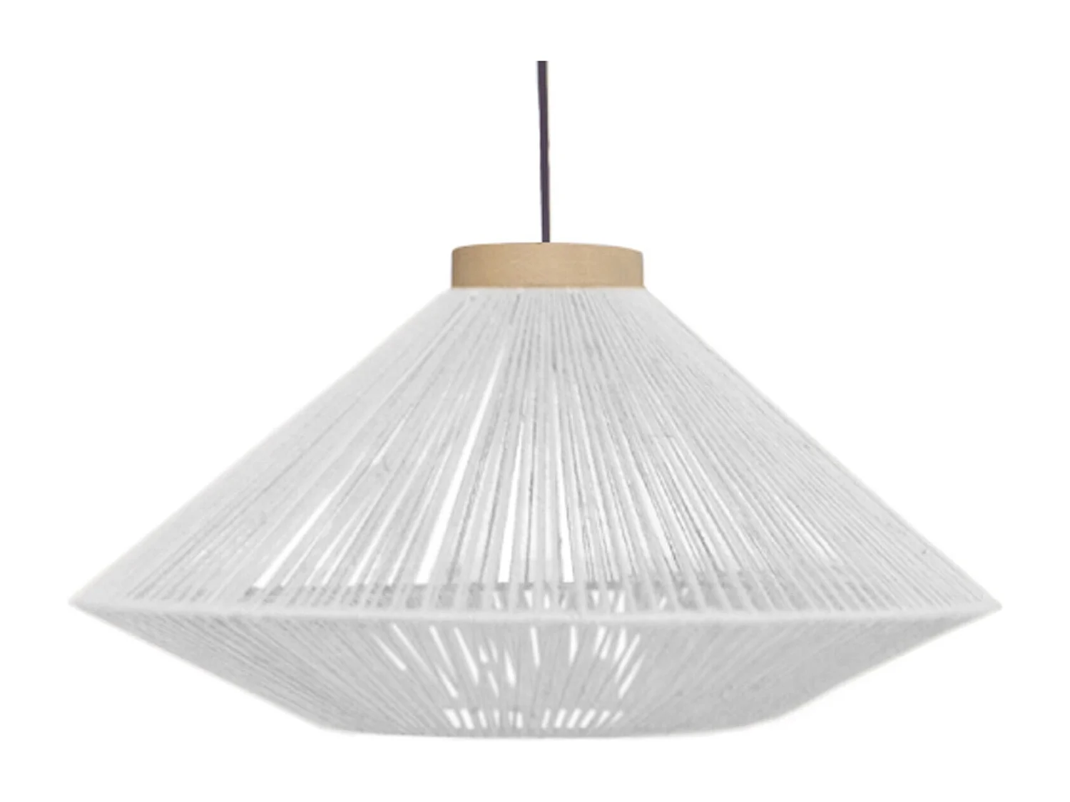 Lámpara de Pie TOSEL ,metal,madera,Blanco,A 195x D43xP110cm