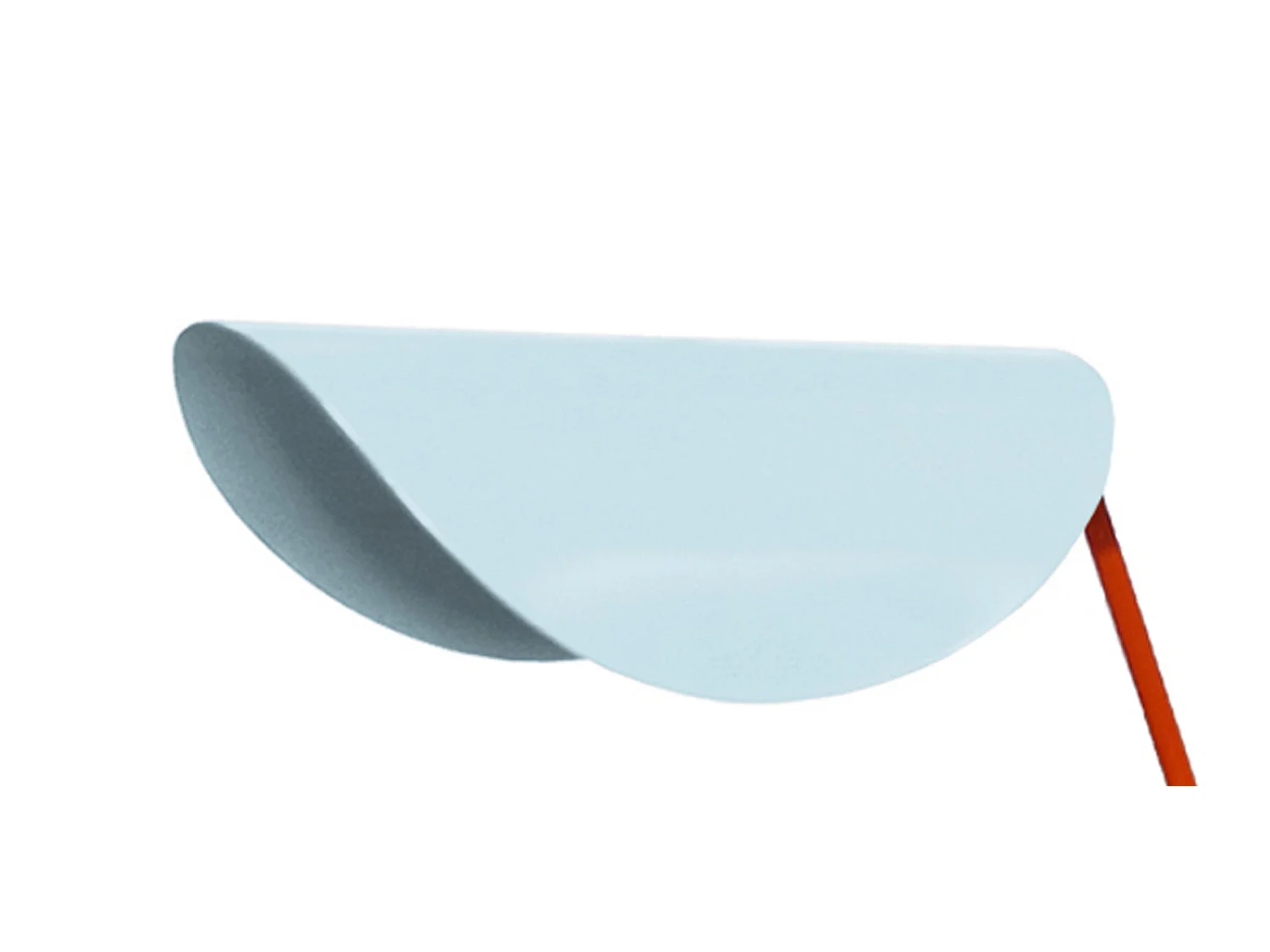 Candeeiro de Pé TOSEL DEMI LUNE metal certo azul D30 x  H165  cm