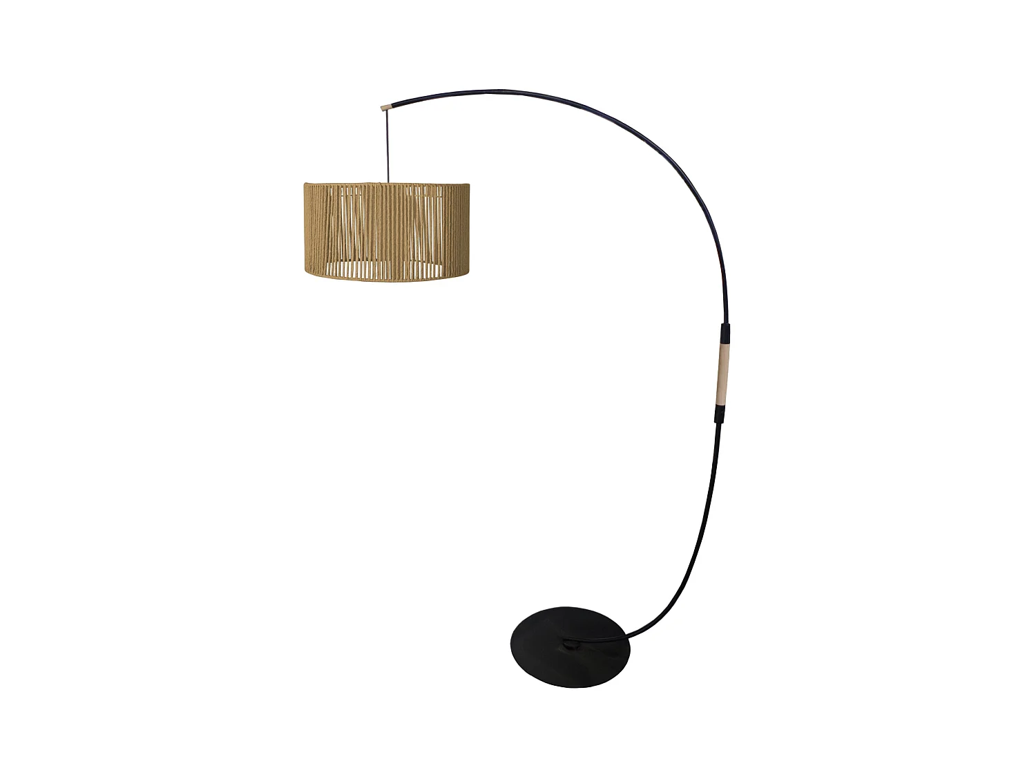 Lampadaire TOSEL ,métal,naturel, H195xD43xP110cm