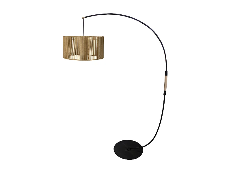 Lampadaire TOSEL ,métal,naturel, H195xD43xP110cm