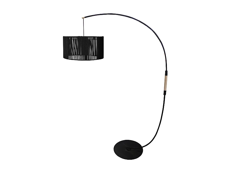 Candeeiro de Pé TOSEL LUNE ONE metal geométrico Dourado D25 x  H160  cm