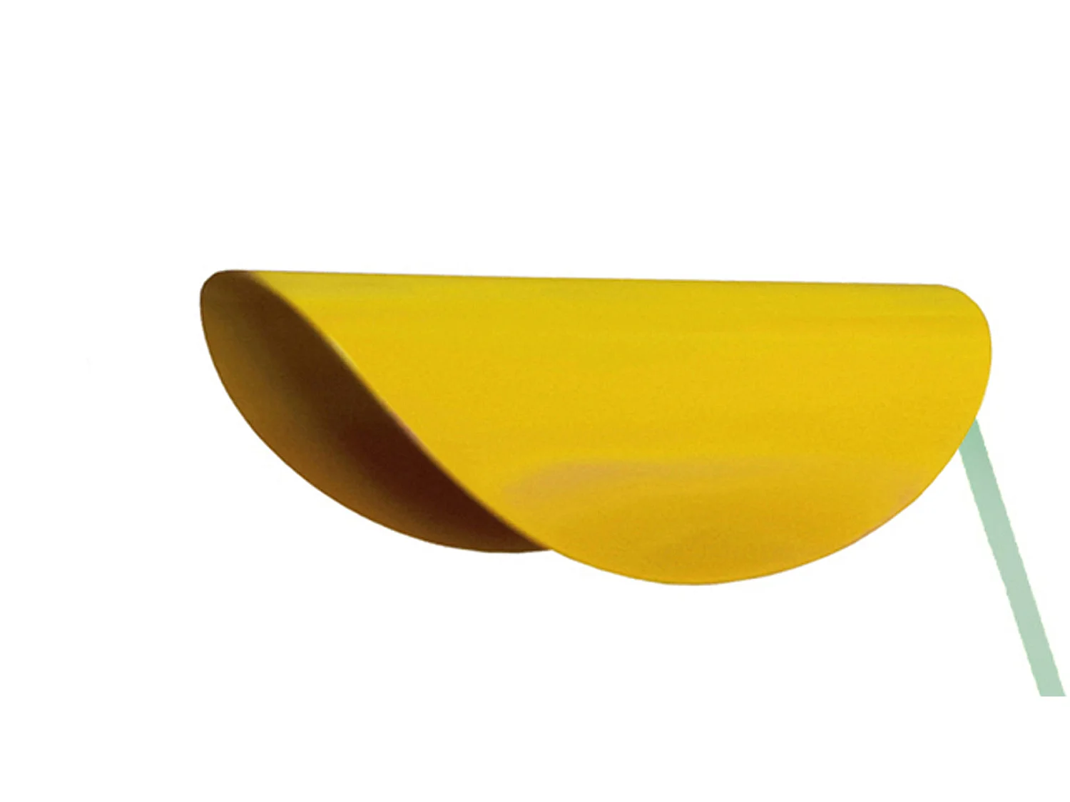 Candeeiro de Pé TOSEL DEMI LUNE metal certo amarelo D30 x  H165  cm