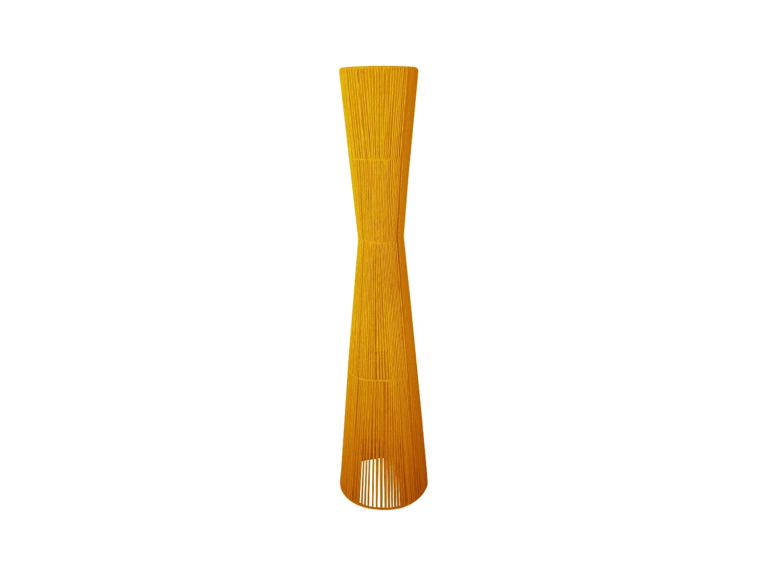 Lampadaire TOSEL ,métal,Jaune ,H145xD30xP30cm