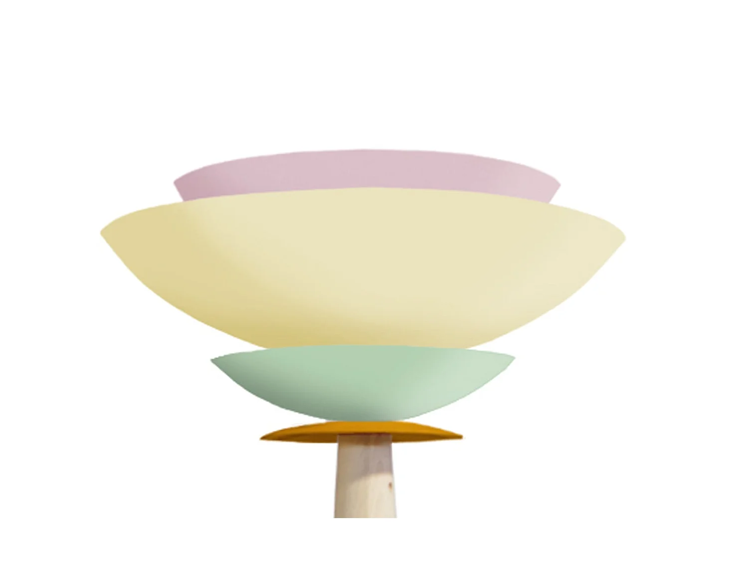 Lampada da terra legno metál bola FRIDA beige D'43cm