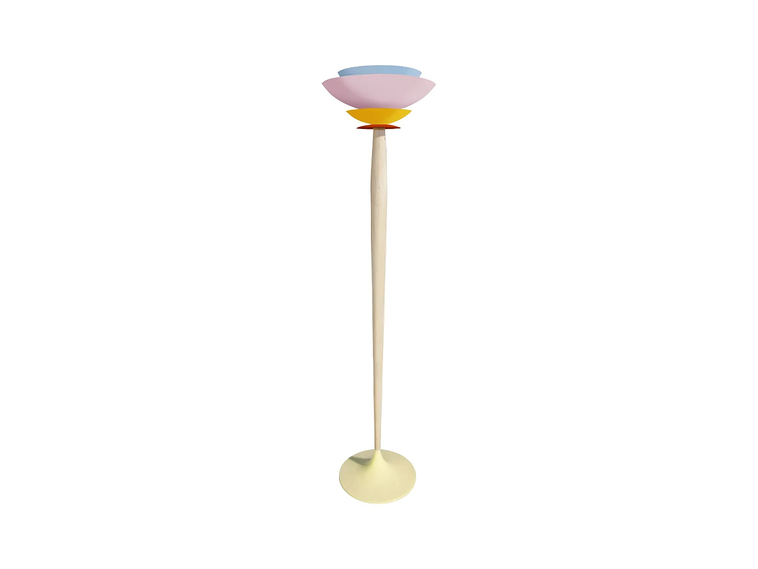 Lampadaire TOSEL ,bois,Rose ,H165xD40xP40cm