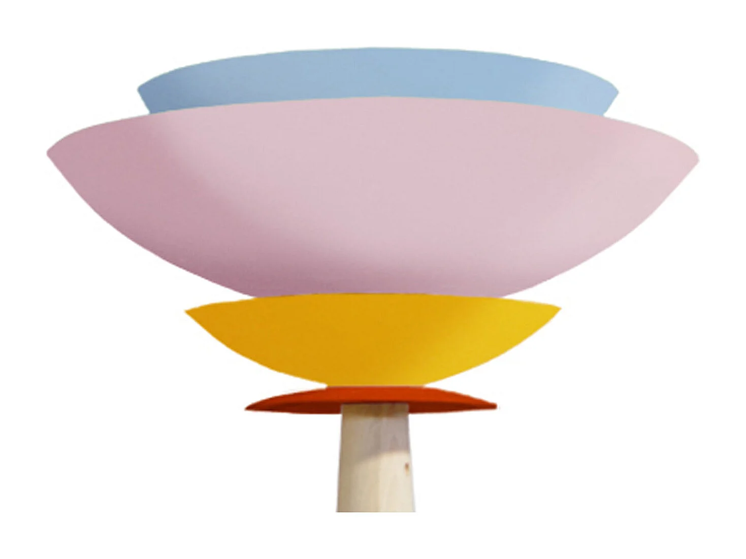 Lámpara de Pie TOSEL ,madera,Rosa ,A162xD40xP40cm