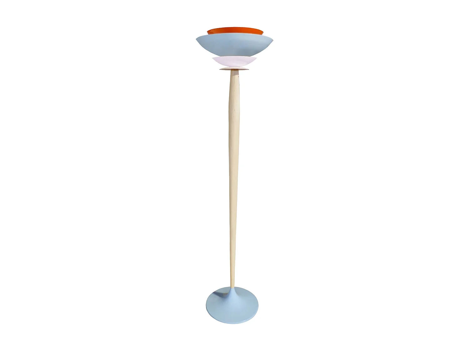 Lampadaire TOSEL ,bois,Bleu,H162xD40xP40cm