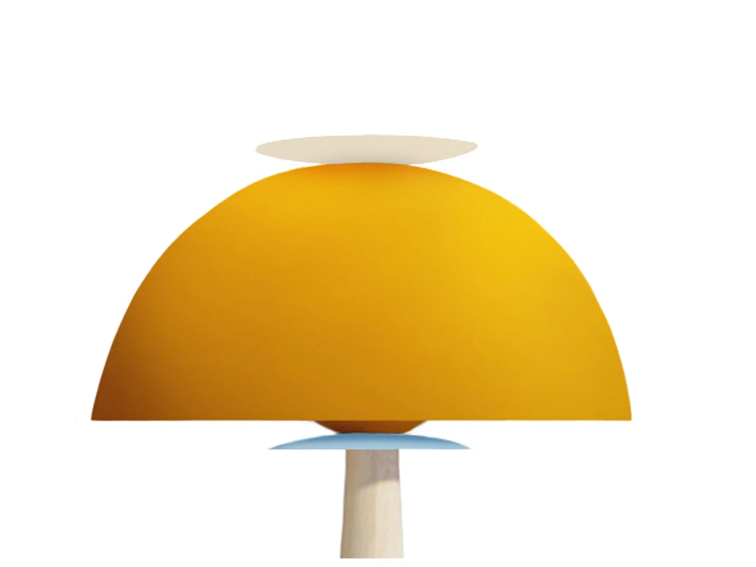 Lampadaire TOSEL ,bois,Jaune ,H165xD43xP43cm