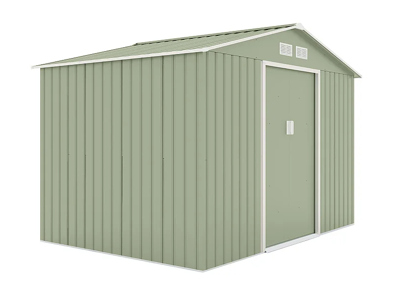 Abri de jardin en métal S200 vert clair