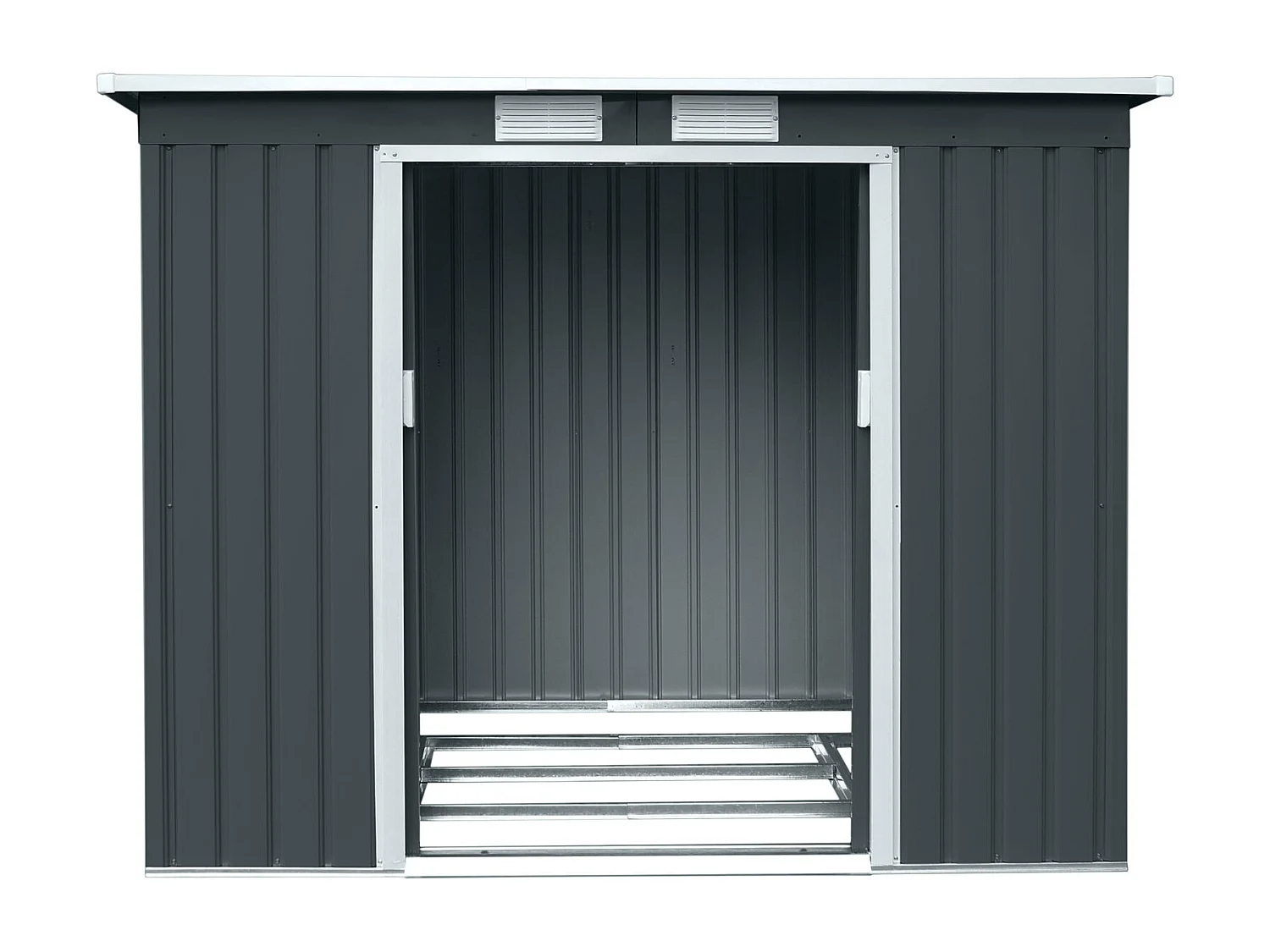 Abri de jardin en métal P100 Gris Anthracite