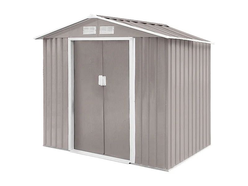 Abri de jardin en métal S100 Gris Clair