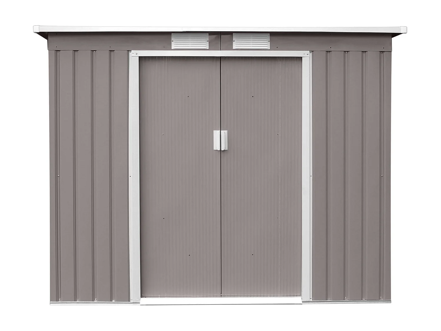 Abri de jardin en métal P100 Gris Clair