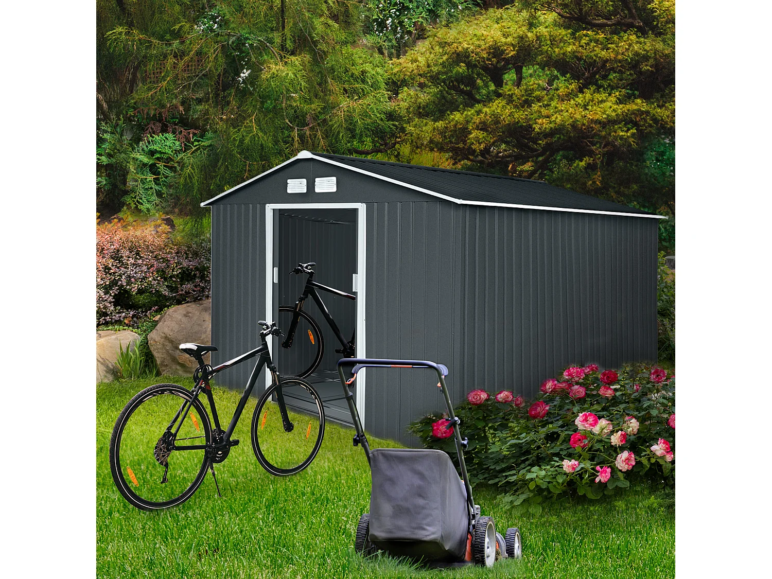 Abri de jardin en métal