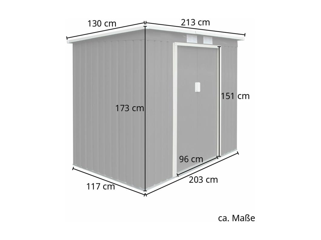 Abri de jardin en métal