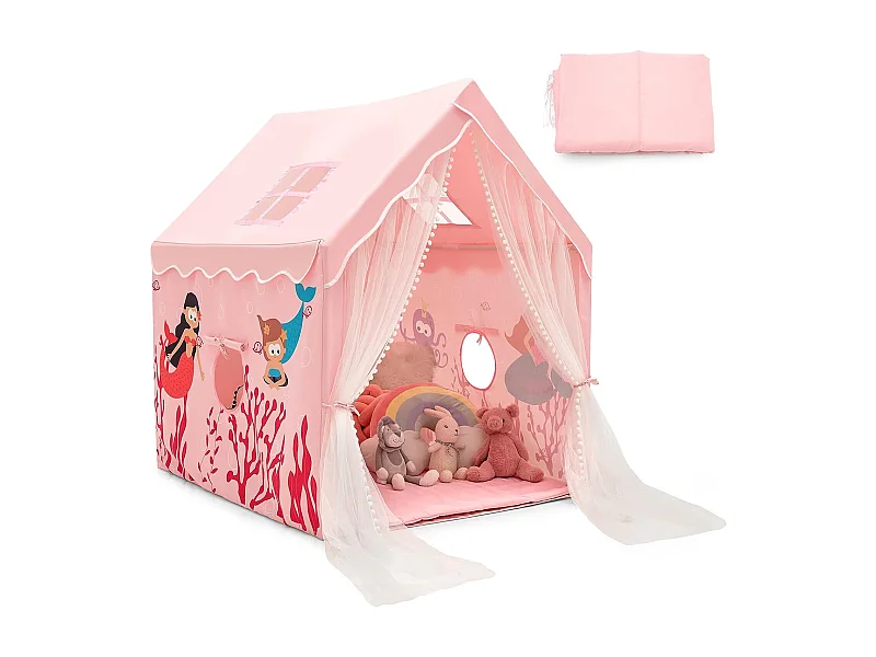 Tente de jeux pour enfants intérieur avec coussin rembourré amovible