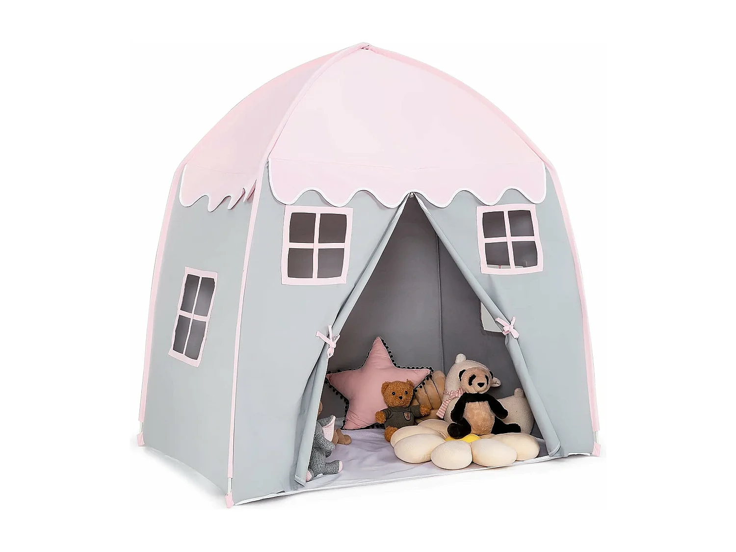 Tente de jeu pour enfants avec tapis antidérapant et sac de transport grande maisonr enfants 3 ans +