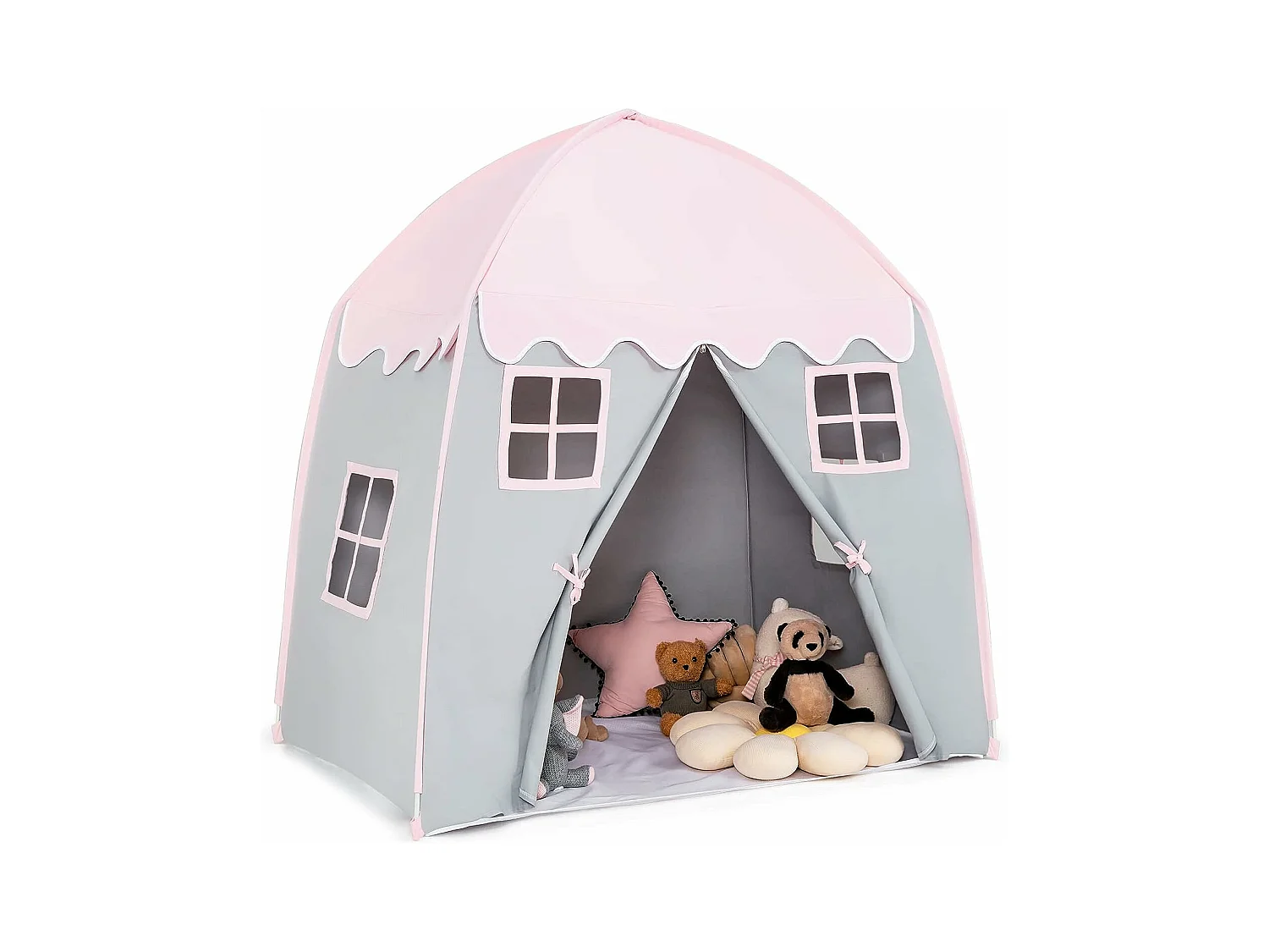 Tente de jeu pour enfants avec tapis antidérapant et sac de transport grande maisonr enfants 3 ans +
