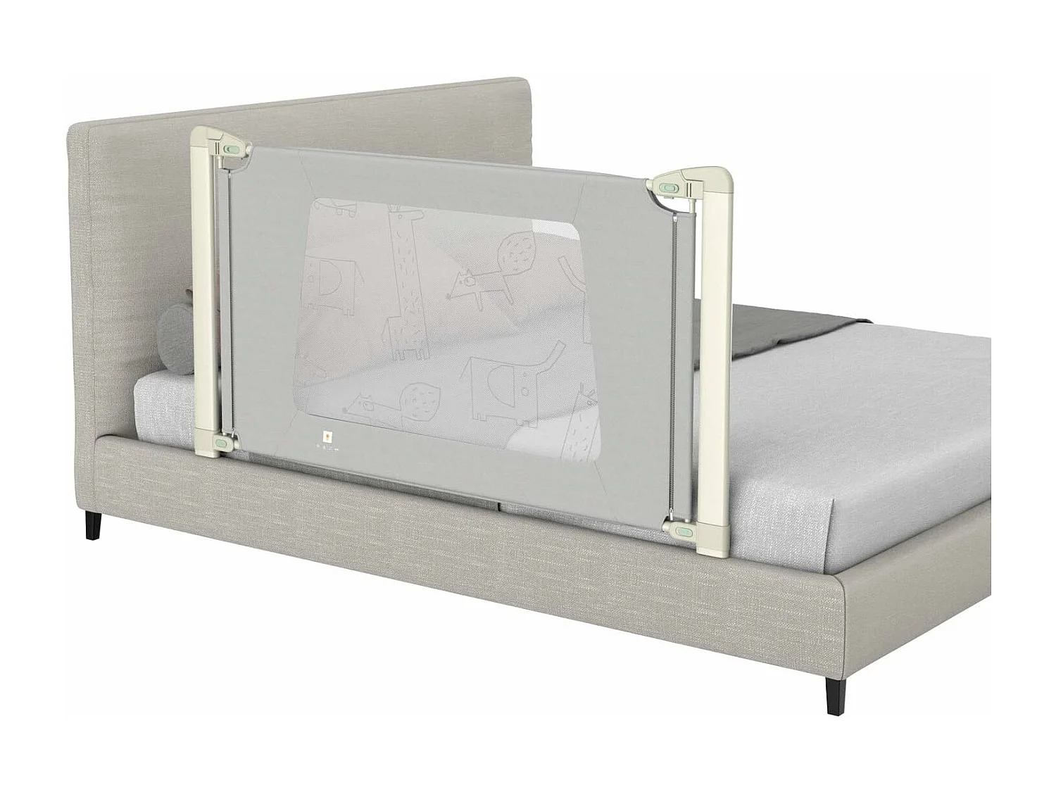 Barrière de sécurité de lit bébé/enfant portable 150cm hauteur réglable soulèvement vertical