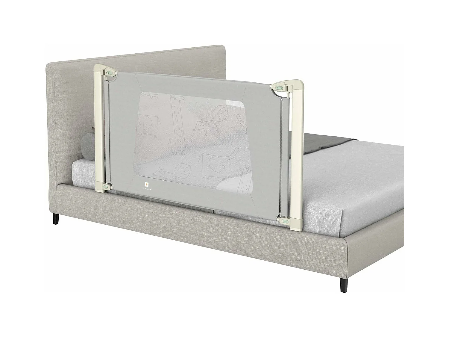 Barrière de sécurité de lit bébé/enfant portable 150cm hauteur réglable soulèvement vertical