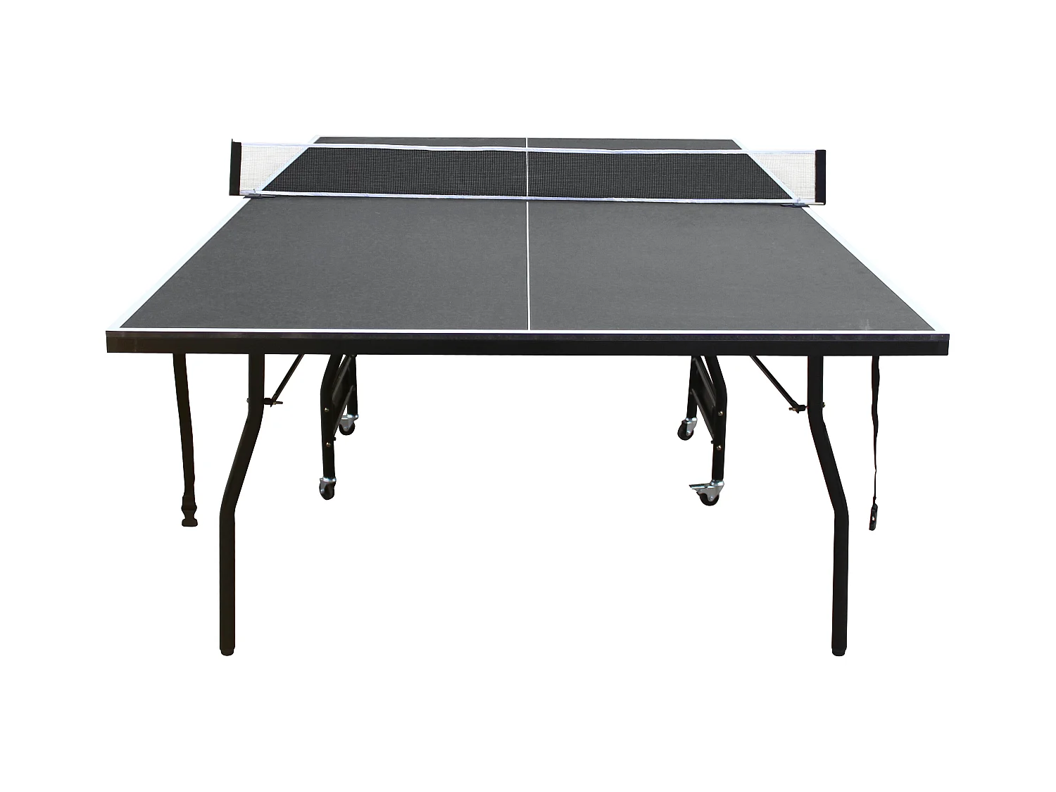 Tavolo da ping pong pieghevole a rotelle, per interno con accessori L274 x P152,5 x H76 cm Antracite - GARRY