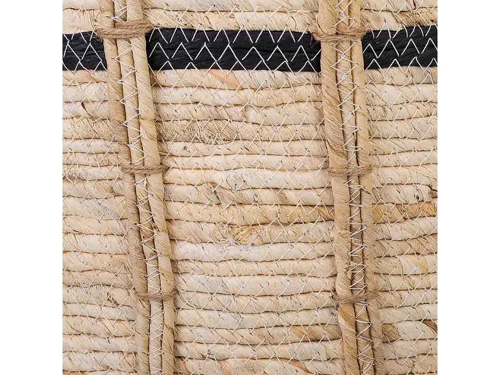 Alcofa de fibra natural marrom 36x36x30