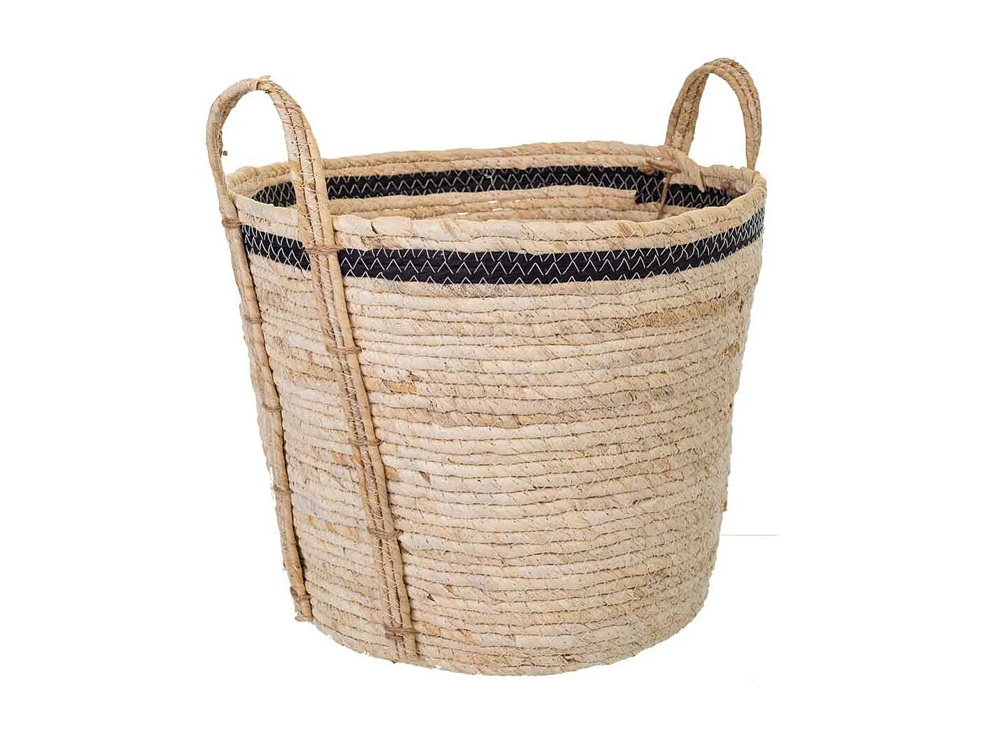 Alcofa de fibra natural marrom 36x36x30
