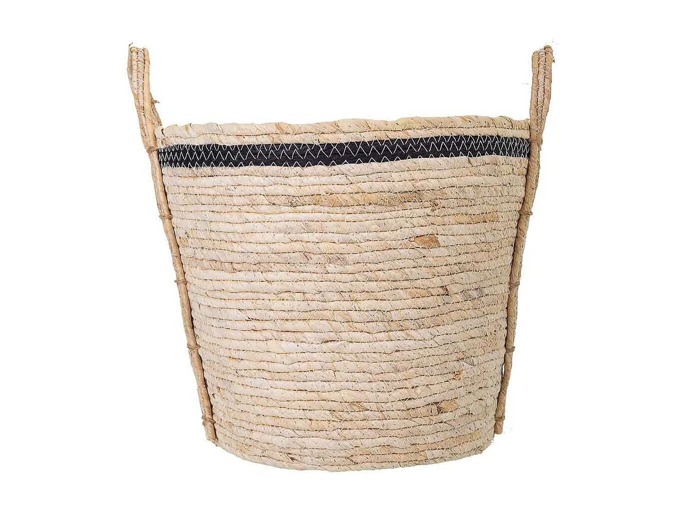 Alcofa de fibra natural marrom 36x36x30
