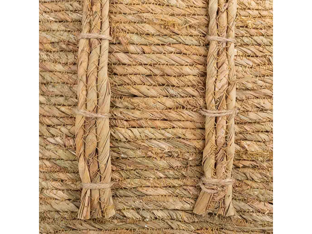 Alcofa de fibra natural marrom 27x37x60