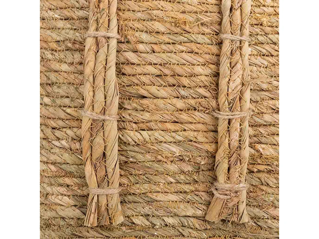 Alcofa de fibra natural marrom 27x33x48