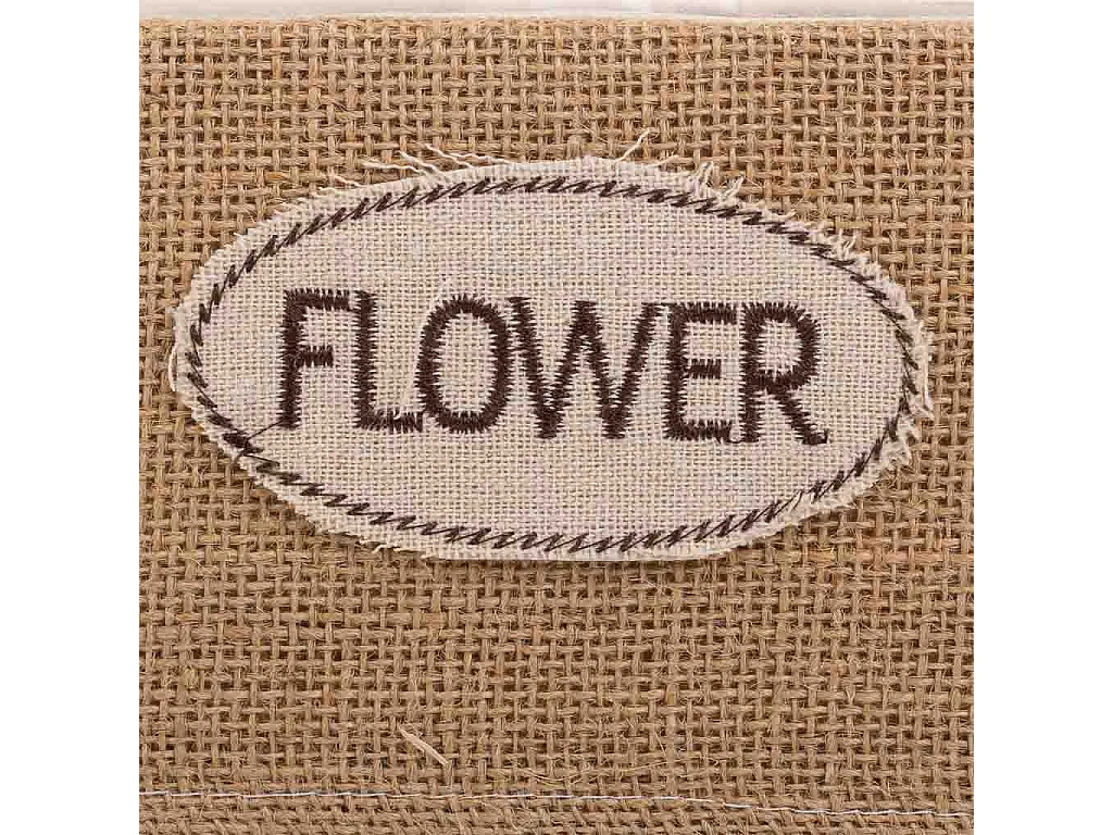 Brauner Stofffadenkorb 26x19x10h cm