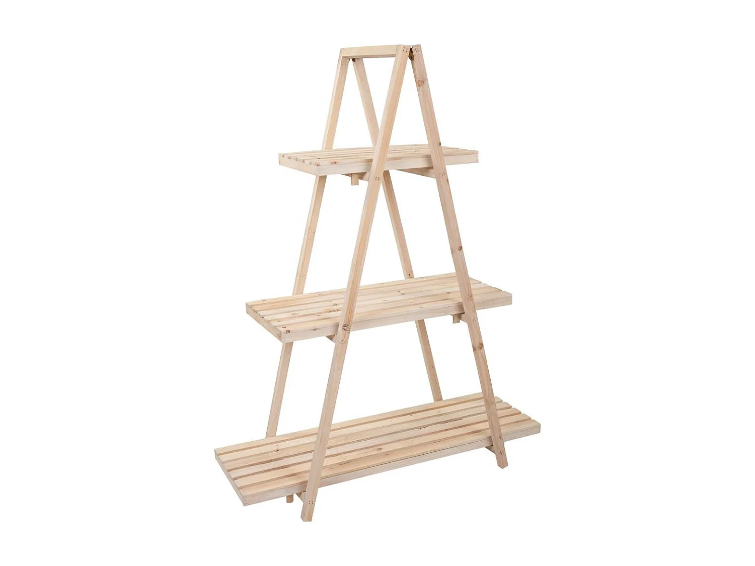 Braunes Holzregal 98x38x127h cm